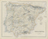 Spain and Portugal by George Heriot SWANSTON. Iberia 1860 old antique map