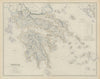 Greece & the Aegean. British Northern Ionian Islands. Corfu. SWANSTON 1860 map