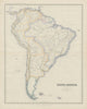South America by George Heriot SWANSTON 1860 old antique map plan chart