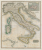Italy by John Thomson. Island of Elba. Sicily Sardinia Corsica 1817 old map