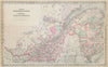 Colton's Dominion of Canada No. 1 Quebec & New Brunswick. St Lawrence 1869 map