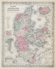 Colton's Denmark. Iceland Faroe Islands Bornholm. Schleswig-Holstein 1869 map