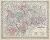 Colton's Germany No. 2 Nordrhein-Westfalen Rheinland-Pfalz Thuringen 1869 map
