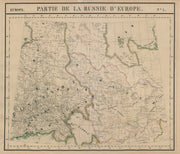Russie d'Europe #5 Finland. Northwest Russia. Karelia. VANDERMAELEN 1827 map
