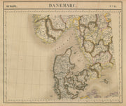 Europe. Danemarc #8 Denmark. Southern Sweden & Norway. VANDERMAELEN 1827 map