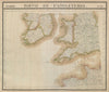 Europe. Angleterre #12 Wales Southern England & Ireland. VANDERMAELEN 1827 map