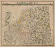 Europe. Royaume des Pays-Bas #13 NW Europe Benelux Germany VANDERMAELEN 1827 map