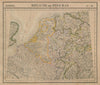 Europe. Royaume des Pays-Bas #13 NW Europe Benelux Germany VANDERMAELEN 1827 map