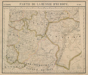 Russie d'Europe #16 Southern Russia. Eastern Ukraine Volga VANDERMAELEN 1827 map