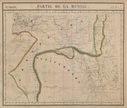 Europe. Russie #17 Ural River Southern Russia Kazakhstan. VANDERMAELEN 1827 map