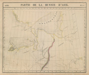 Russie d'Asie #5 Russia. Novaya Zemlya Nenetsia Yamalia. VANDERMAELEN 1827 map