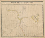 Russie d'Asie #10 Siberia Russia. Northern Chukotka Sakha. VANDERMAELEN 1827 map