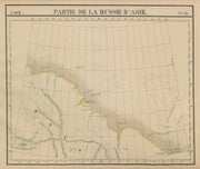 Russie d'Asie #11 Russia. Chukchi Peninsula & sea. VANDERMAELEN 1827 old map