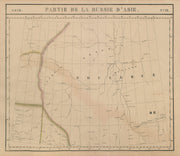 Russie d'Asie #12 West Siberia. Russia. Khanty-Mansi Komi. VANDERMAELEN 1827 map