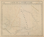 Russie d'Asie #22 Russia. Tomsk Omsk Novosibirsk. Ob River VANDERMAELEN 1827 map