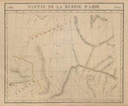 Russie d'Asie #25 Russia. East Siberia. Sakha Irkutsk Amur VANDERMAELEN 1827 map