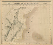 Russie d'Asie #28 Eastern Kamchatka Peninsula. Russia. VANDERMAELEN 1827 map