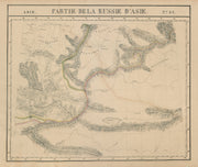 Russie d'Asie #31 Altai Mountains. Kazakhstan Russia. VANDERMAELEN 1827 map