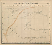 Asie Kalmoukie #56 China Taklamakan Yarkand Tibet Qinghai VANDERMAELEN 1827 map