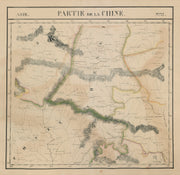 Asie. Chine #72 China Heinan Hubei Gansu Sichuan Shaanxi. VANDERMAELEN 1827 map