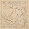 Asie. Partie… Chine #73 China Hubei Heinan Anhui Jiangsu. VANDERMAELEN 1827 map