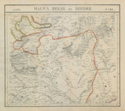 Asie. Malwa, Berar & Beeder #94 Central India Chhattisgarh VANDERMAELEN 1827 map