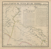 Afrique. Partie de Tunis et de Tripoli #3. Tunisia & Libya VANDERMAELEN 1827 map