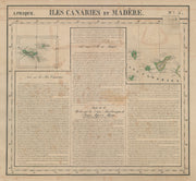 Afrique. Iles Canaries et Madère #5 Canary Islands Madeira VANDERMAELEN 1827 map