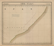 Afrique. Côte d'Ajan #37. Somalia Ethiopia Mogadishu. VANDERMAELEN 1827 map