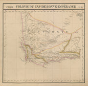 Afrique. Cap de Bonne Espérance #53. South Africa Cape. VANDERMAELEN 1827 map
