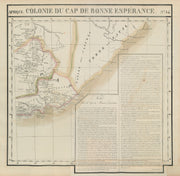 Afrique. Cap de Bonne Espérance #54 South Africa East Cape VANDERMAELEN 1827 map