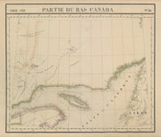 Amér. Sep. Partie du Bas Canada #36. Gulf of St Lawrence. VANDERMAELEN 1827 map