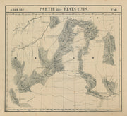 Amér Sep. Partie des États-Unis #40 Dakotas Missouri River VANDERMAELEN 1827 map