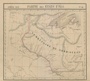 Amér. Sep. Partie des États-Unis #41. Minnesota Wisconsin. VANDERMAELEN 1827 map