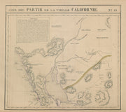 Amér Sep Partie de… Vieille Californie #53 Baja California VANDERMAELEN 1827 map