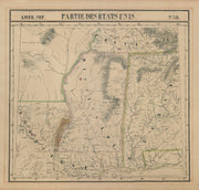 Amér. Sep. Partie des États-Unis #56. Mississippi Alabama. VANDERMAELEN 1827 map