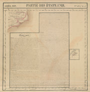 Amér Sep. Partie des États-Unis #57b Bermuda Cape Hatteras VANDERMAELEN 1827 map
