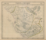 Amér. Sep. Partie du Mexique #64. Southwest Mexico. VANDERMAELEN 1827 old map