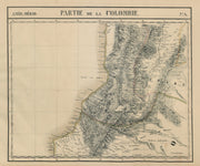Amér. Mér. Colombie #4. SW Colombia & northern Ecuador. VANDERMAELEN 1827 map