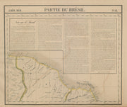 Amér. Mér. Brésil #13. North-eastern Brazil. MA PI RN CE. VANDERMAELEN 1827 map