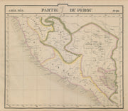 Amér Mér. Pérou 20 Southern Peru. Western Bolivia Titicaca VANDERMAELEN 1827 map