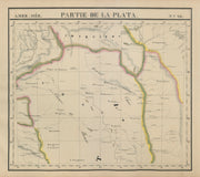 Amér Mér Plata #26 Chaco Bolivia Paraguay Argentina Brazil VANDERMAELEN 1827 map