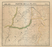 Amér Mér. La Plata #31 NE Argentina. South Paraguay Brazil VANDERMAELEN 1827 map