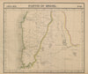 Amér Mér. Brésil #36 Central Chile. West-central Argentina VANDERMAELEN 1827 map
