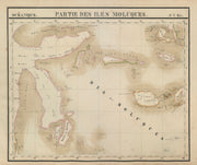 Océanique. Partie des Iles Moluques #21. Sulawesi Moluccas VANDERMAELEN 1827 map