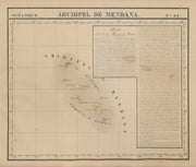 Océanique. Archipel de Mendana #34. Marquesas Polynesia. VANDERMAELEN 1827 map