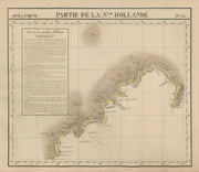 Océanique Partie de la Nlle Hollande #35 Western Australia VANDERMAELEN 1827 map