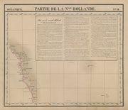 Océanique. Partie de la Nlle Hollande #38 Queensland coast VANDERMAELEN 1827 map