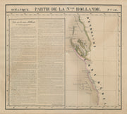 Océanique. Nlle Hollande 50 Gascoyne Western Australia VANDERMAELEN 1827 map