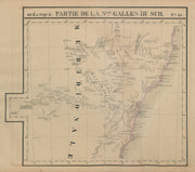Océanique. Partie… Nlle Galles du Sud #55. New South Wales VANDERMAELEN 1827 map